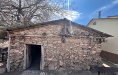 Remains of one of the ranch's original stone cabins